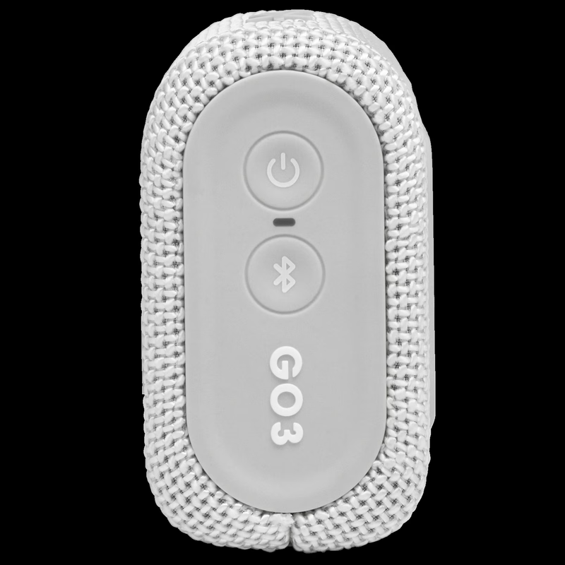 JBL Go 3 Portable Bluetooth Waterproof Mini Speaker Cloud White w/ Cloth3