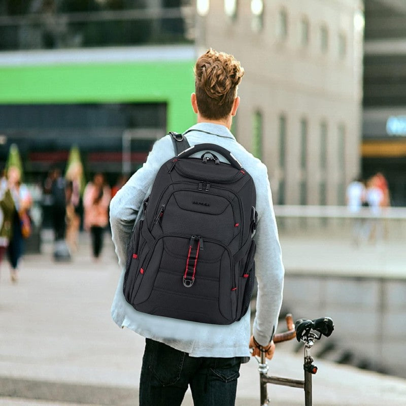 Travel Laptop Backpack for Men, 17.3 Inch Computer Backpack, 45L Anti Theft Busi6