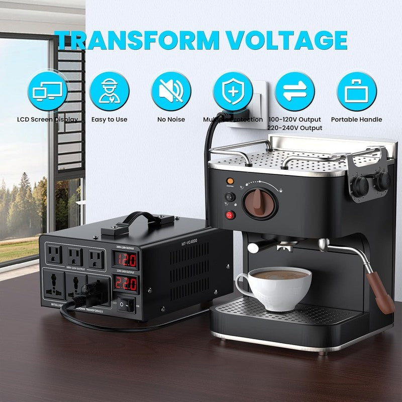 4000W Voltage Converter Transformer(110V to 220V or 220V to 110V) Step Up/Down C1