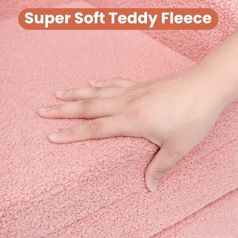 Beavtaens Toddler Couch Pink Unicorn 53" Extra Large 2 in 1 Flip Open Kids Sofa8