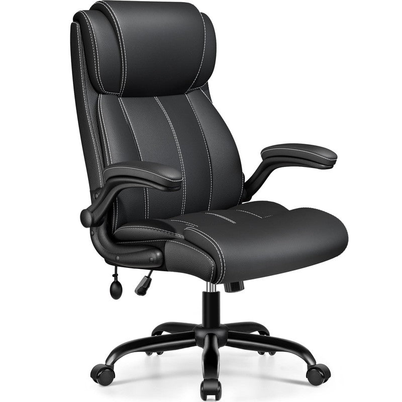 Big and Tall Office Chair 350LBS, Comfy Heavy Duty Executive Desk Chair with Adj8