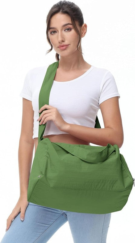 Small Gym Bag Shoes Compartment Duffle Travel Bag Wet Pocket Yoga Pilates Swim4
