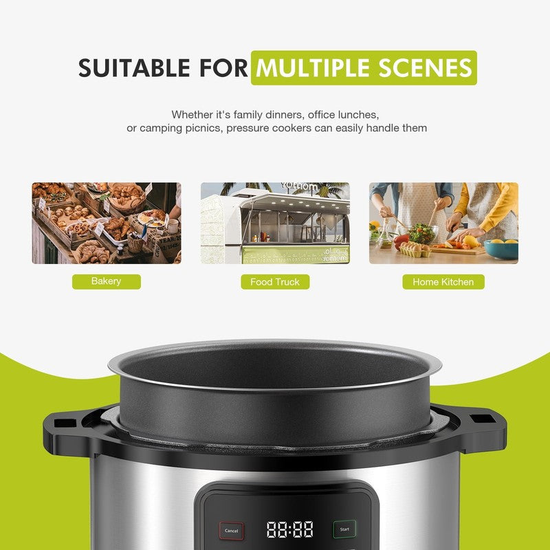 8Qt Electric Pressure Cooker Stainless Steel Instant Multi Cooker3