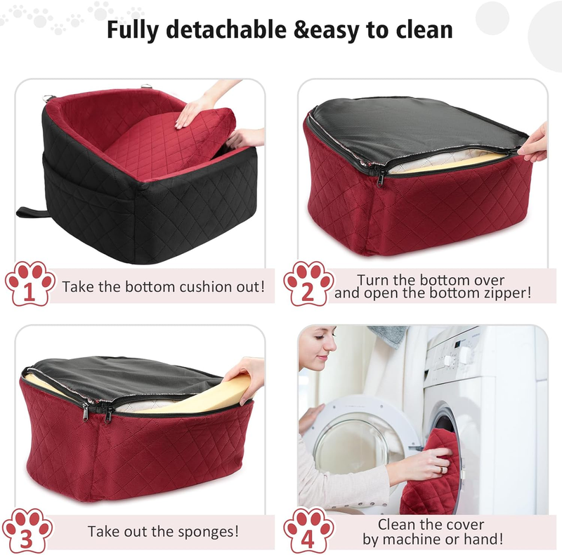 Dog Car Seat for Small Medium Dogs,Detachable Washable Dog Booster Seat under 304