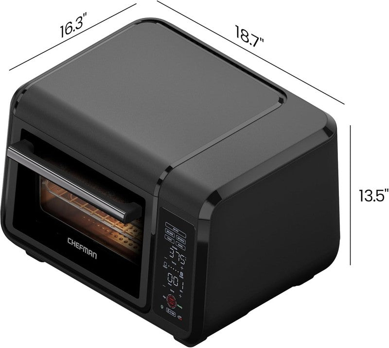 15Qt Air Fryer Toaster Oven, 4 Slice, Bake/Broil/Air Fry/Toast, 450°F Max6