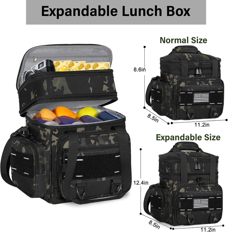 xpandable Tactical Insulated Lunch Box 16L Blue Leakproof Cooler Bag Heavy Duty5