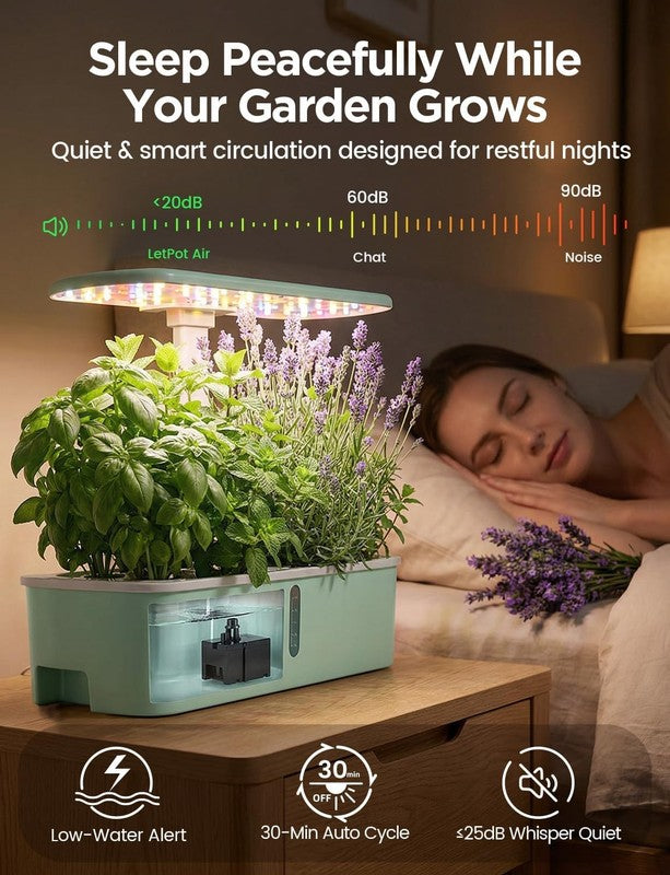 10 Pod Smart Hydroponics System APP WiFi 24W Grow Light Indoor Garden Kit5