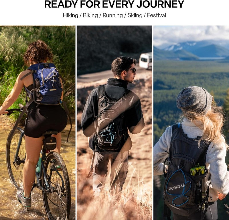 Hydration Backpack 18L with Water Bladder 2L/3L Hiking Water Backpack Women Men 8