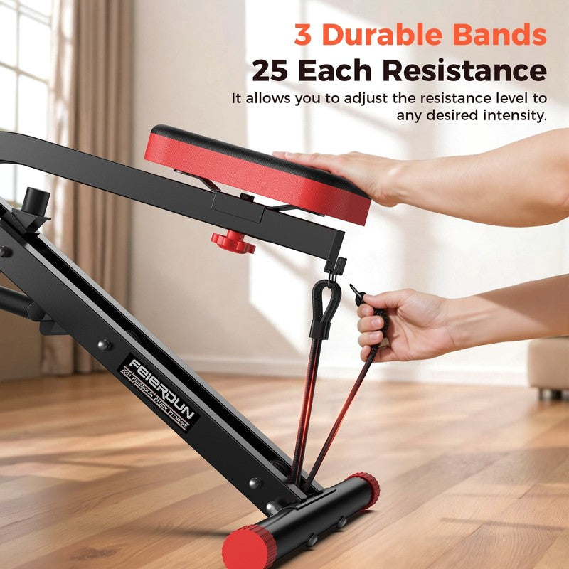 Squat Assist Trainer, 330Lbs Foldable with Adjustable 4 Resistance Bands3
