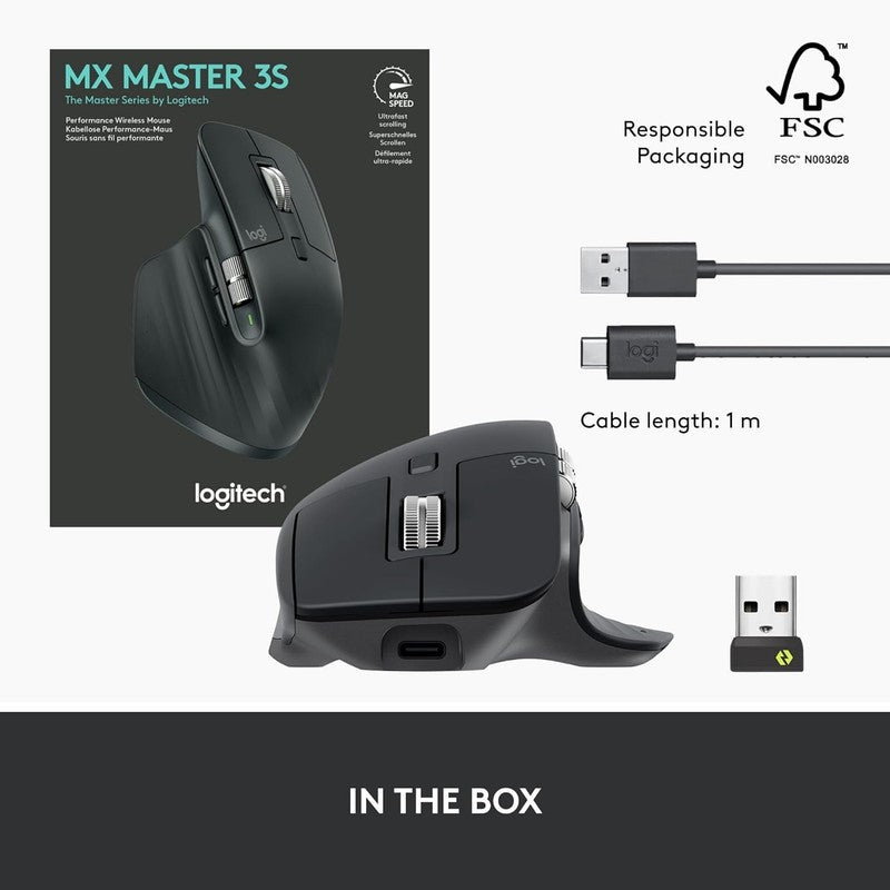 MX Master 3S Wireless Mouse   Ultra Fast, Quiet, 8K DPI, Ergo Design9