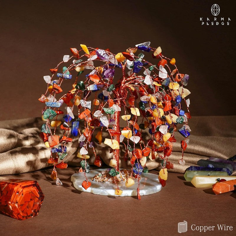 7 Chakra Crystal Tree of Life Feng Shui Bonsai Decor Positive Energy Gift4