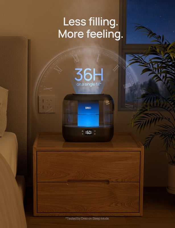 Smart Humidifier 4L Top Fill Cool Mist 36H App Voice Control Black7