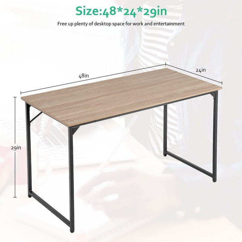 47 Inch Computer Desk Modern Writing Desk for Adults,Nature3