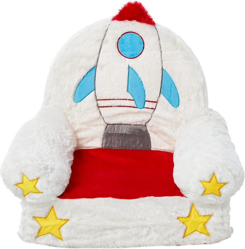 Children'S Plush Toddler Chair, Rocket, Multicolor3