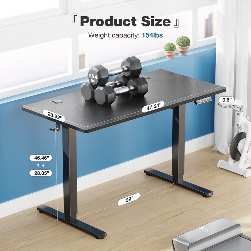 48x24in Electric Height Adjustable Standing Desk Ergonomic with Memory4