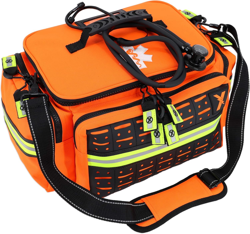 Lightning X EMT Bag LXMB25 Fully Stocked 240+ EMS Trauma Kit Orange6