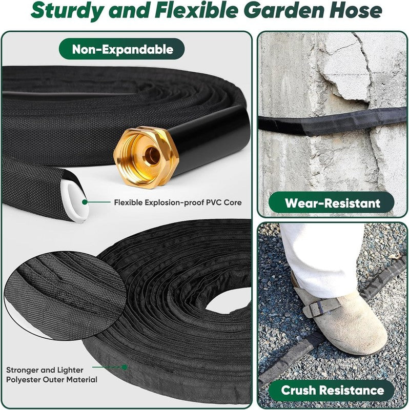 50Ft Lightweight Garden Hose   Leak Proof, Flexible, Durable, Portable Design1