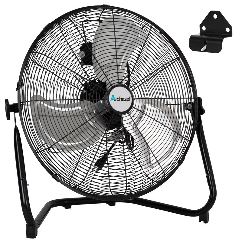 20in High Velocity Floor Fan 3 Speed 4650CFM Industrial Metal Shop Fan Wall Moun8