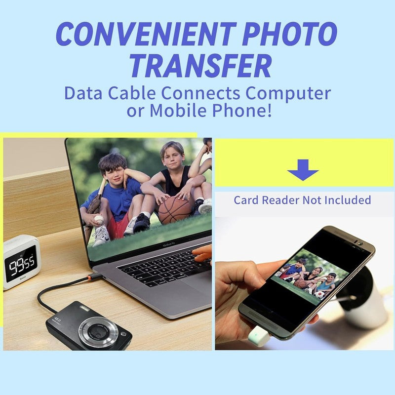 FHD Kids Digital Camera 16X Zoom 32GB Card Gift for Boys & Girls5