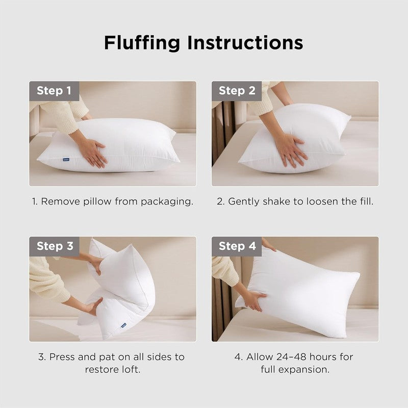 Pillows Queen Size Set of 2, Soft Fluffy Supportive for Sleeping8