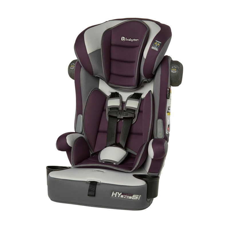 Hybrid SI 3 In 1 Combination Booster Seat with Side Impact Protection, Dash Plum0