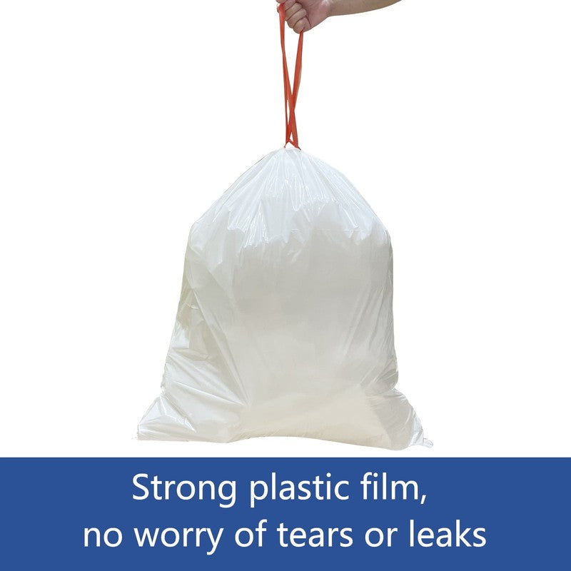 Super Strong 13 Gallon Drawstring Trash Bags   200 Count, Leakproof, Unscented1