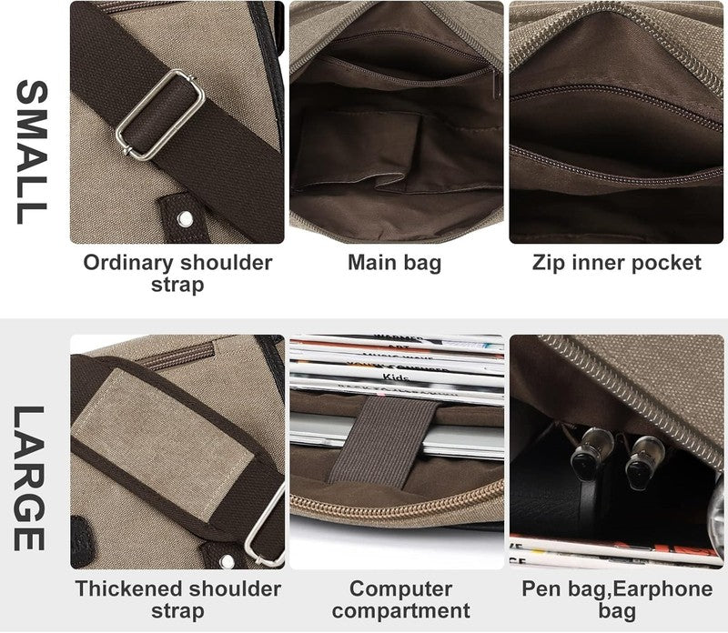 Messenger Bag Men,Waterproof Crossbody Bag,Satchel Shoulder Bag | Waterproof7