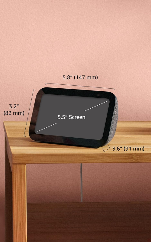Echo Show 5 Smart Display Alexa 2X Bass Clear Sound Cloud Blue3