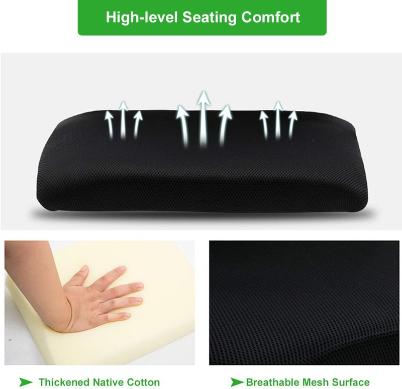 Ergonomic Office Chair Mid Back Swivel Lumbar Adjustable Green Rolling Chair5
