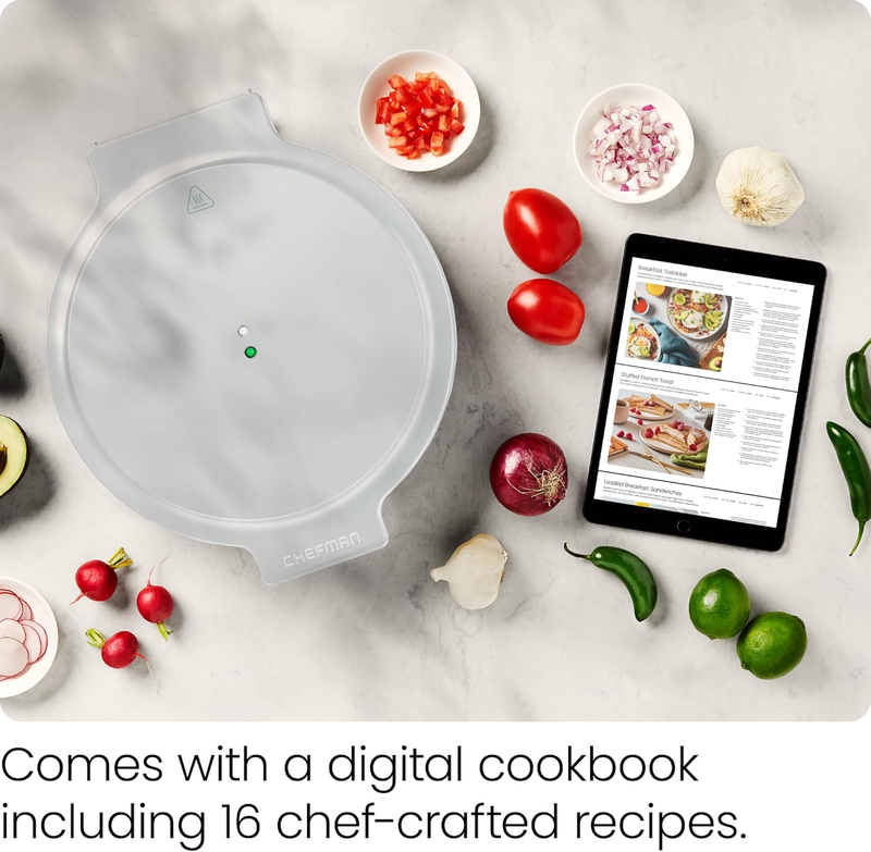 1440W Electric Pizza Maker 12" Nonstick Countertop Oven Quesadilla Omelet5