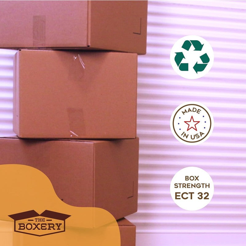 Durable 8x6x3 Brown Corrugated Shipping Boxes   25 Pack, Eco Friendly, USA Made3