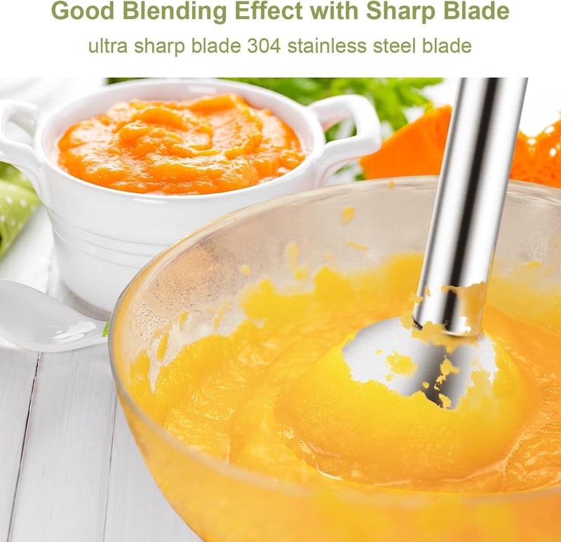 Handheld Blender, Electric Hand Blender with Turbo Mode, Immersion Blender Porta2