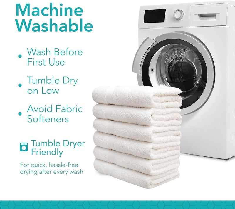 Pleasant Home Bath Towels Set of 6 (24” X 50”) 100% Cotton, 515 GSM | Lightweigh4
