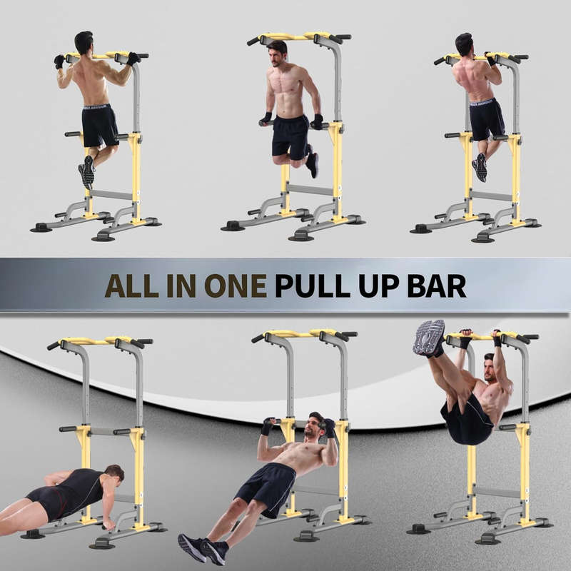 Pull up Dip Station for Home Gym Strength Training Fitness Workout Station Chin 6