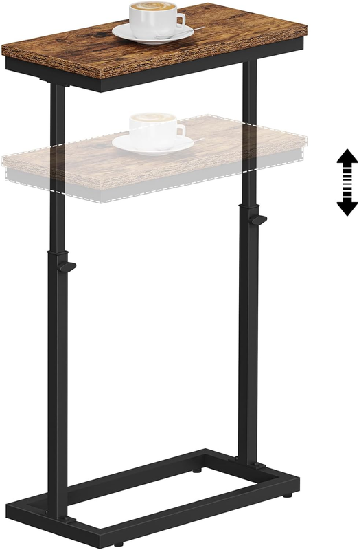 Brown End Table Side Table Tall Sofa Couch Table Living Room Bedroom5