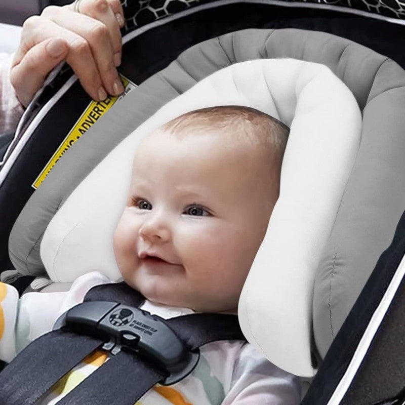 Infant Car Seat Insert Soft Minky 2 in 1 Reversible Baby Body Support Gray/White1