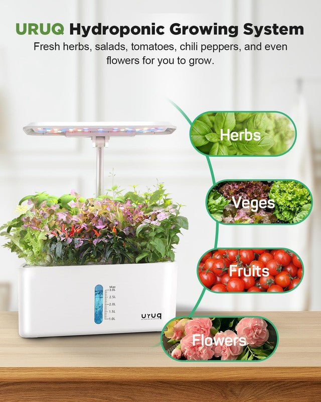 8 Pod Hydroponics Growing System Indoor Herb Garden LED Grow Light Timer5