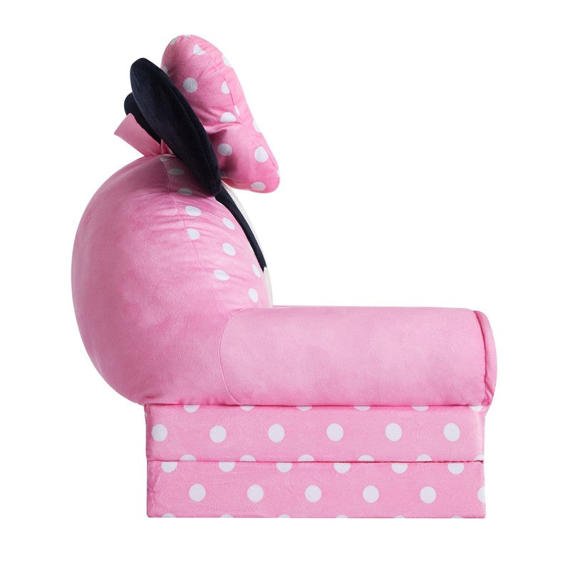 Minnie Mouse 2 In 1 Flip Out Chair, Toddler, Pink Polyester2