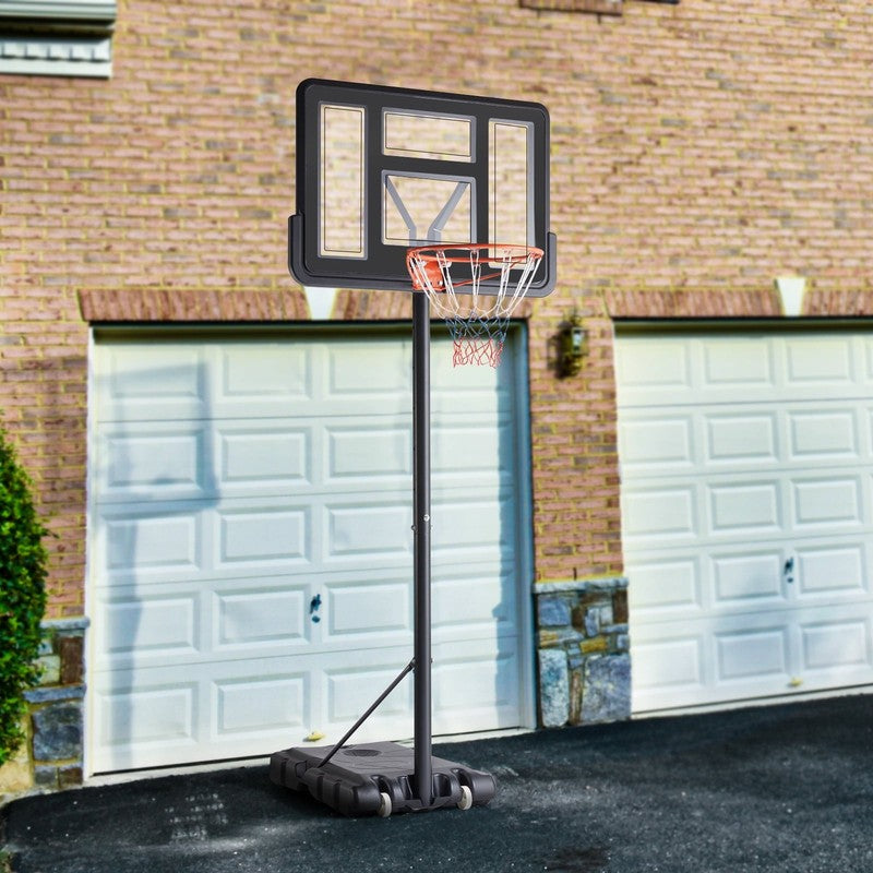 44" Shatterproof Backboard Basketball Hoop, 4.2 10Ft Adjustable Height, Portable8