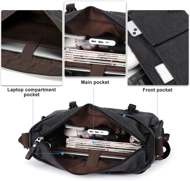 Messenger Bag Men,Waterproof Crossbody Bag,Satchel Shoulder Bag | Waterproof5