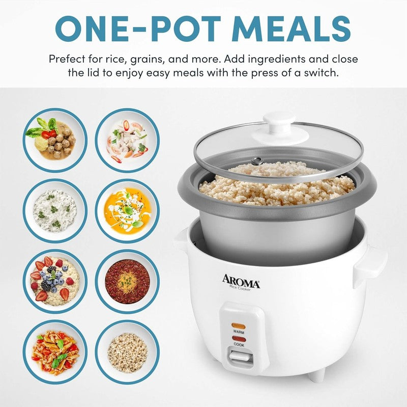   Rice Cooker, 3 Cup (Uncooked) / 6 Cup (Cooked), Small Rice Cooker, Oatmeal Coo1