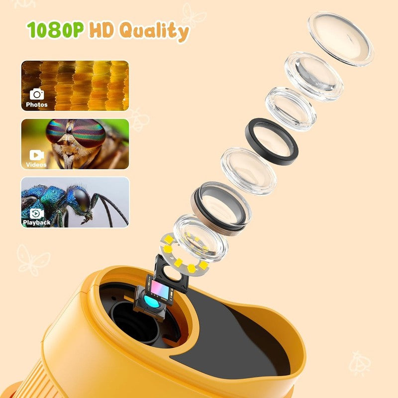 1000X Handheld Digital Microscope – Portable STEM Toy with 2" Screen for Kids6