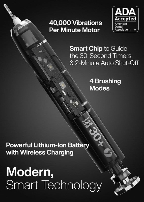 Ultra Whitening Electric Toothbrush 8 Heads 40000 VPM Wireless Charging3