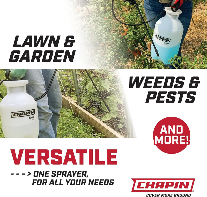 USA 22000 1 Gallon Pump Sprayer 2 Pack Hand Pressurized Lawn Garden Translucent6