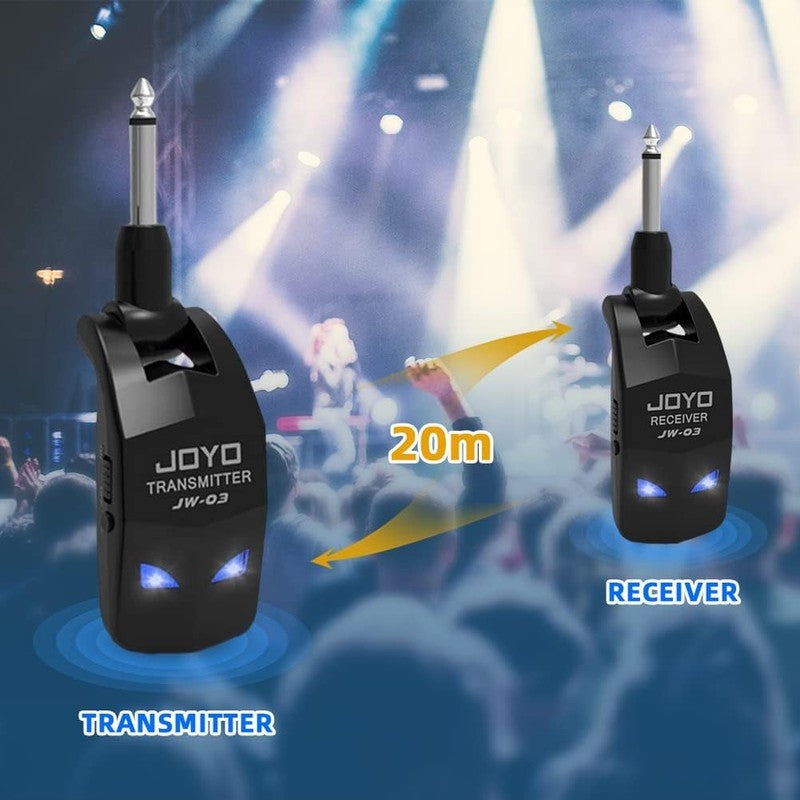2.4GHz Wireless Guitar System 4 Channel Rechargeable Transmitter Receiver1