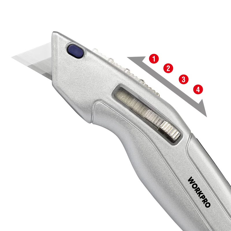 Retractable Utility Knife and Self Retracting Safety Box Cutter 2 In 1 with 22