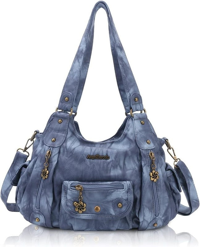 Women's Soft PU Leather Shoulder Bag Crossbody Purse Handbag1