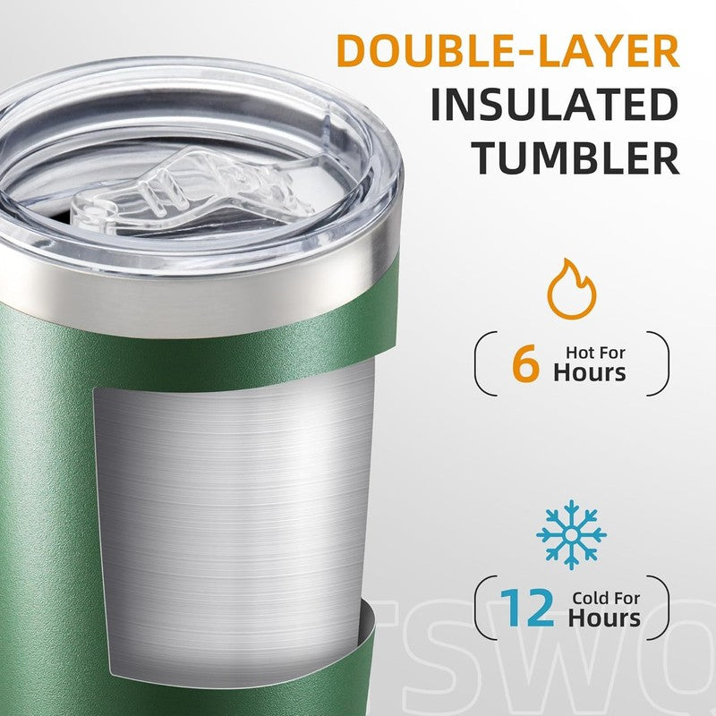 20oz Stainless Steel Tumbler 12 Pack Vacuum Insulated Coffee Cups1