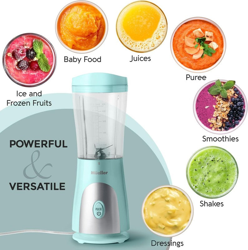 Personal Smoothie Blender 15Oz Travel Cup & Lid, Stainless Steel Blades4