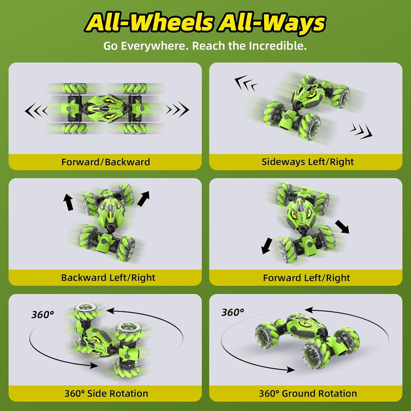 High Speed RC Car Gesture Control 4WD 360° Flip Drift Stunt Car Kids2